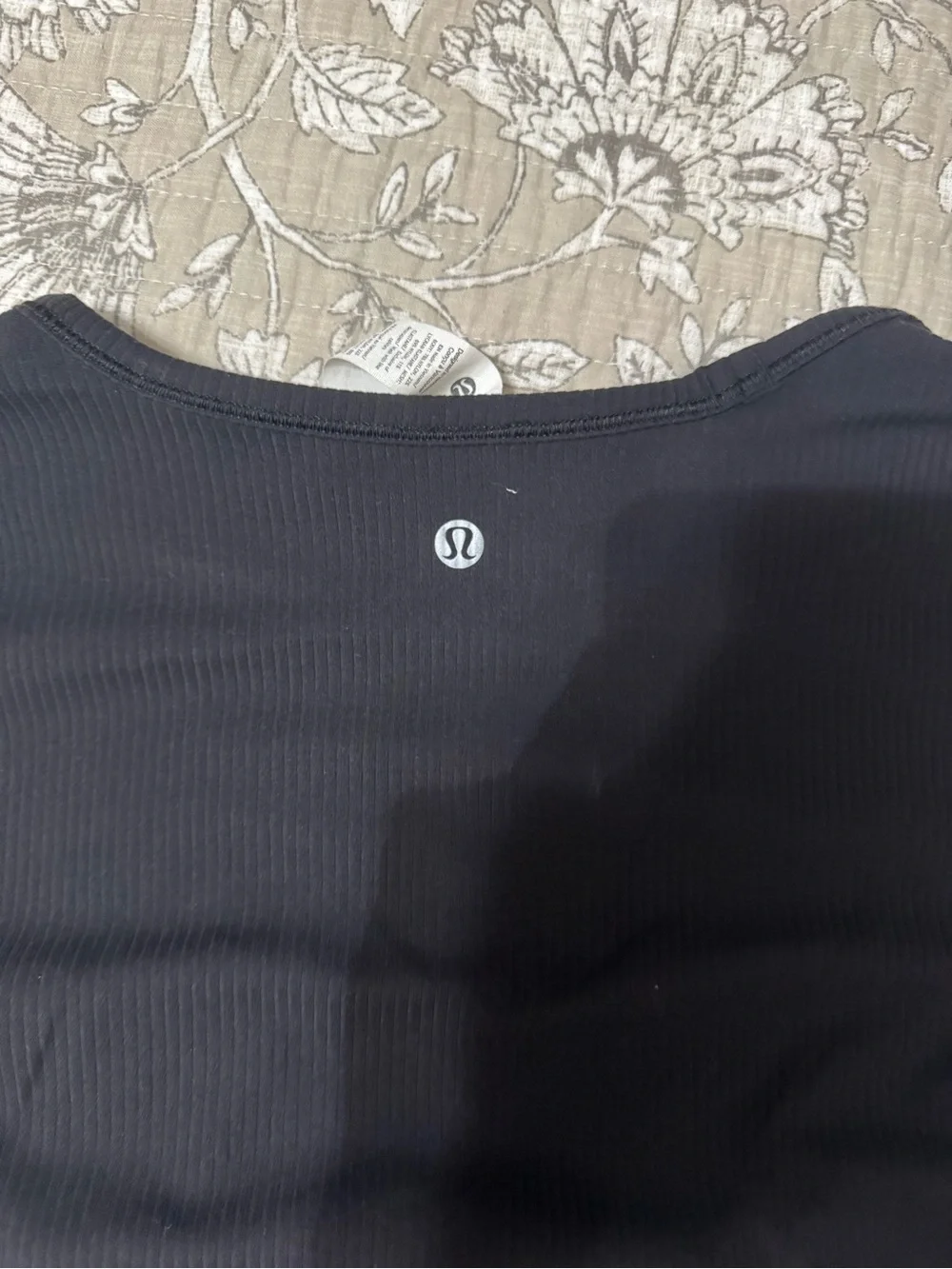 lululemon athletica Black Ribbed Short-Sleeve Tee